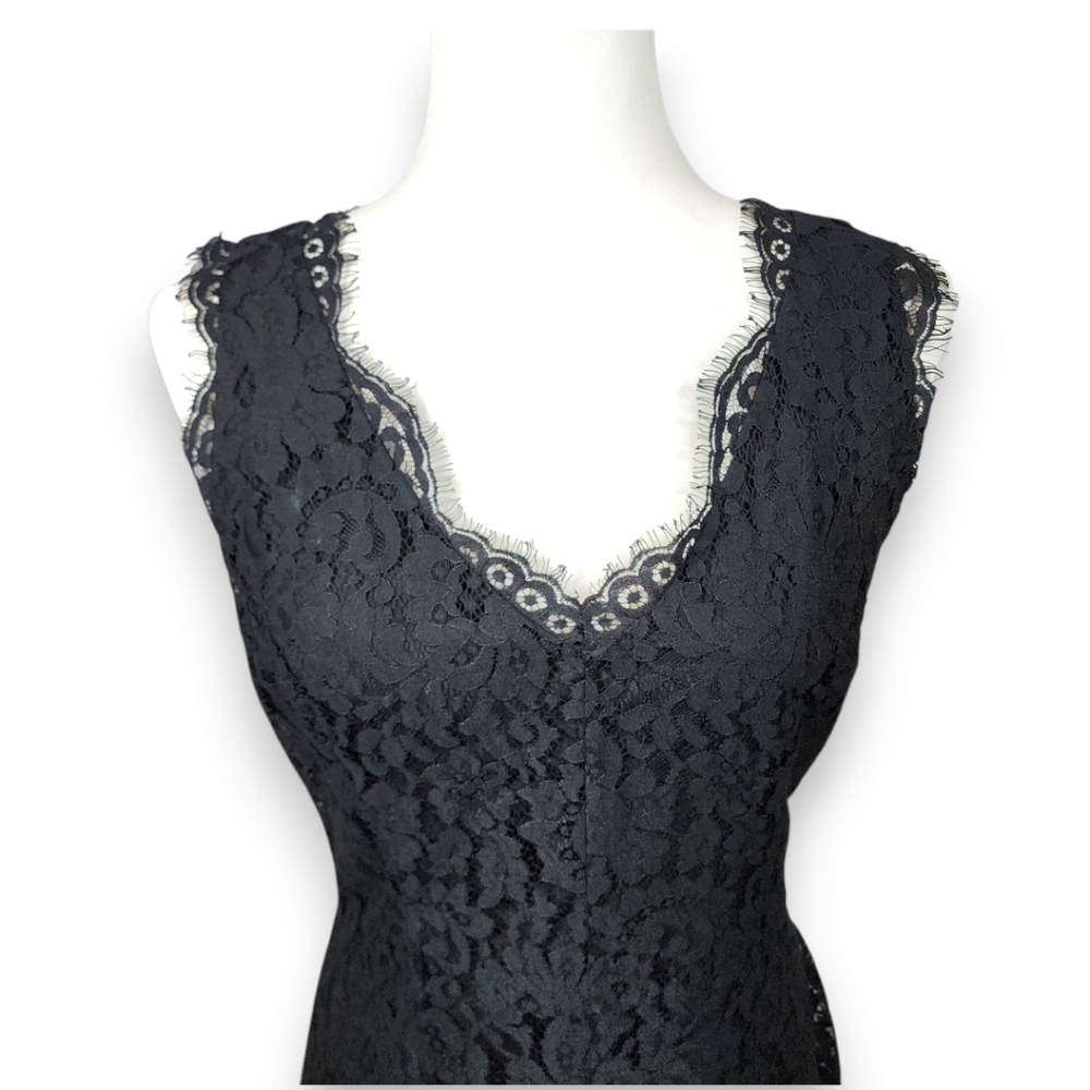 Joie Nikolina Black Lace Cocktail Party Mini Dress Size Medium - Picture 4 of 16